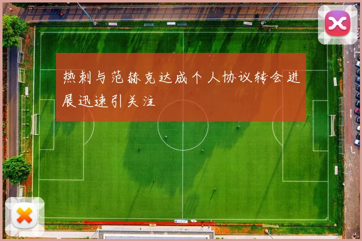 热刺与范赫克达成个人协议转会进展迅速引关注